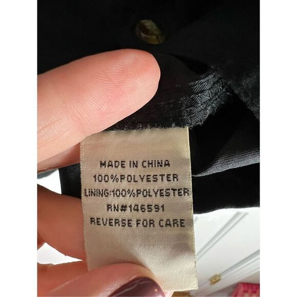 Drake Mens Black Button Up Shirt Size Small - Picture 3 of 5